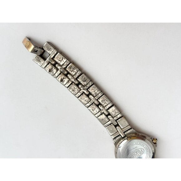 Forbel 24k Gold Foil Dual Dual Toned Vintage Wristwatch - 26mm - WORKS! - Picture 7 of 10